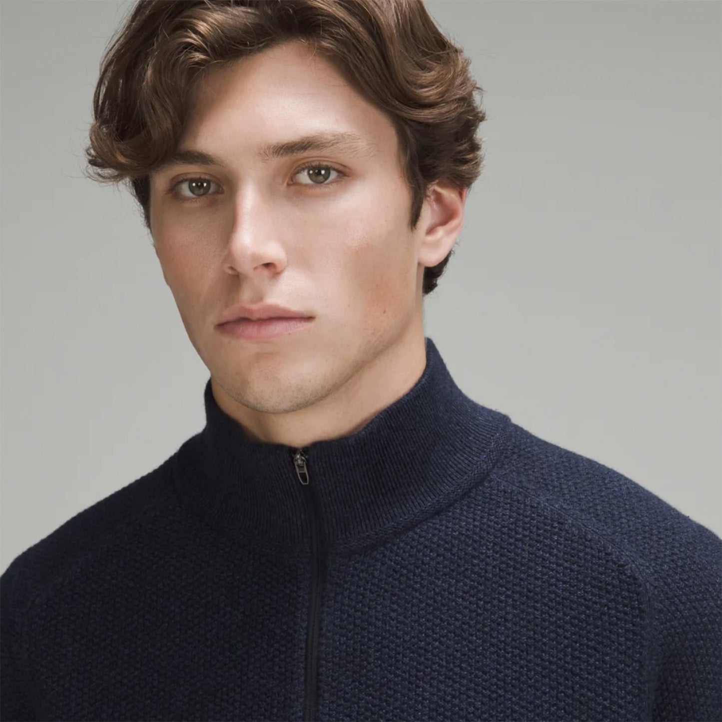 lululemom 2023 textured knit 1/2 zip sweater