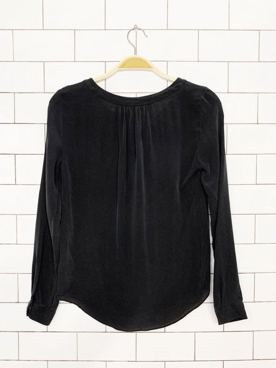 t babaton 100% silk full button shirt | aritzia - good market thrift store