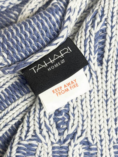 tahari home argyle knit throw blanket - good market thrift store