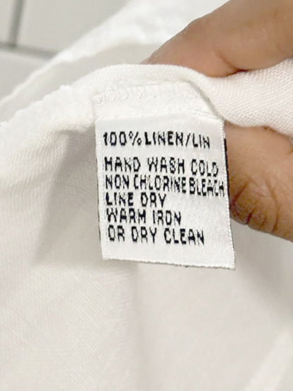 talbots 100% irish linen full button shirt - good market thrift store