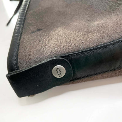 ugg becloud tall black sheepskin waterproof boots - size 10