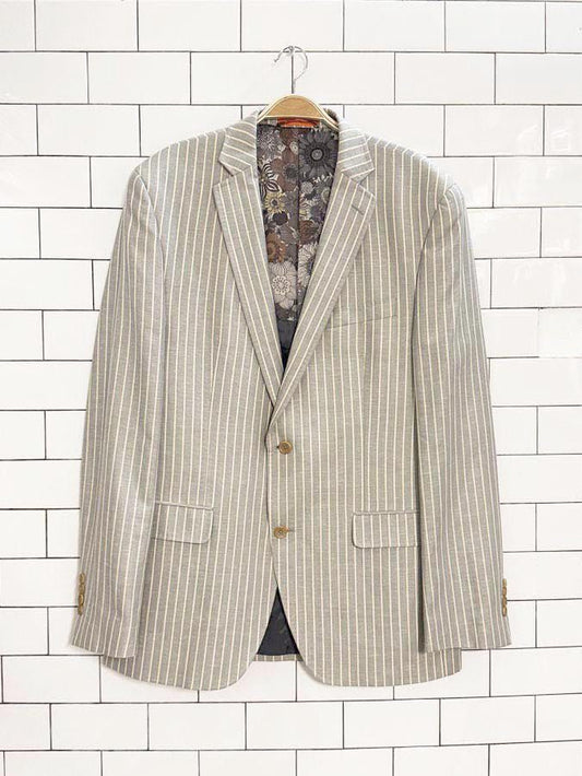 tallia silk - wool - linen blend pinstripe blazer - good market thrift store