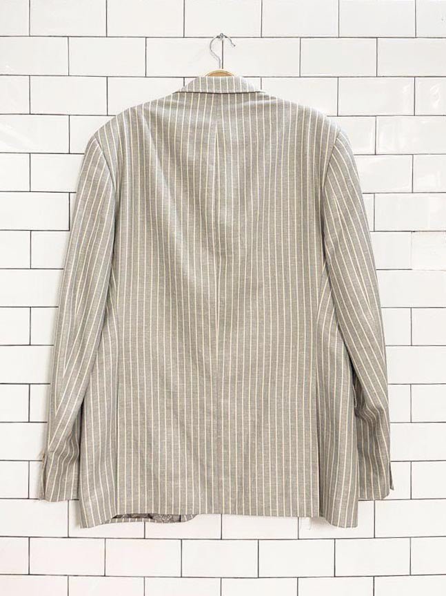 tallia silk - wool - linen blend pinstripe blazer - good market thrift store