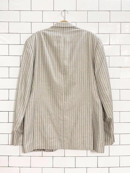 tallia silk - wool - linen blend pinstripe blazer - good market thrift store