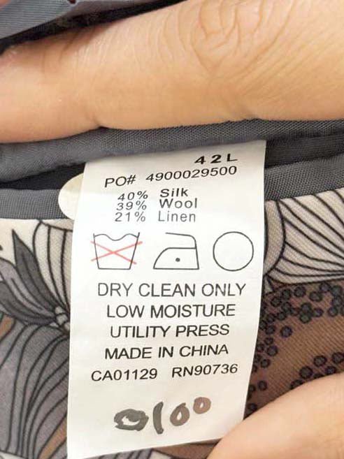 tallia silk - wool - linen blend pinstripe blazer - good market thrift store