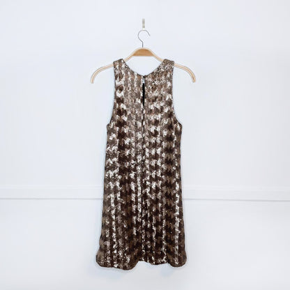 talula canterbury bronze sequin party dress