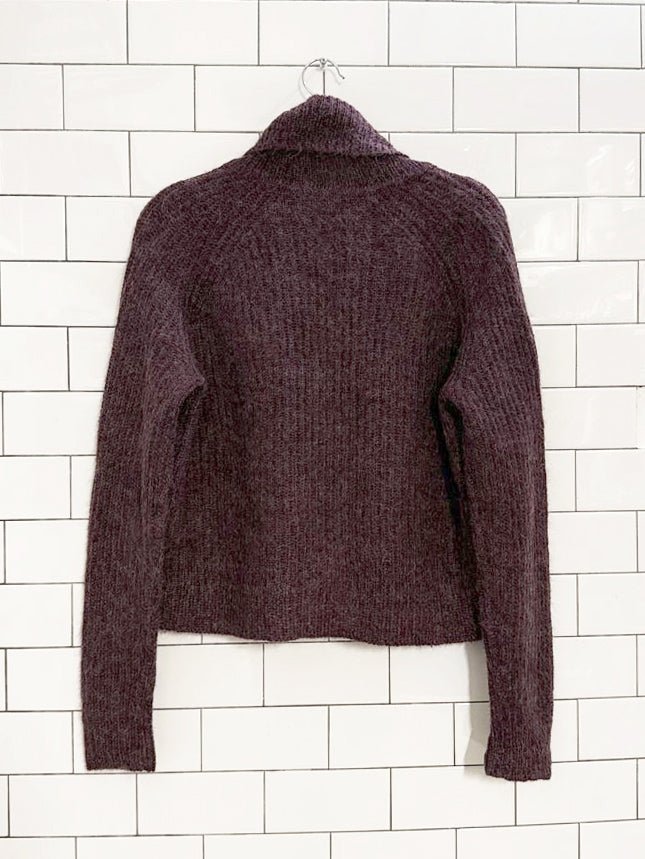 talula wool - mohair turtleneck knit sweater | aritzia - good market thrift store