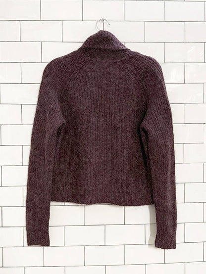talula wool - mohair turtleneck knit sweater | aritzia - good market thrift store