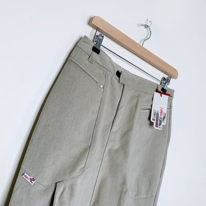 nwt deadstock parasuco rebel-i tan midi skater skirt - size 10