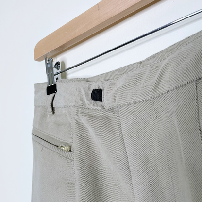 nwt deadstock parasuco rebel-i tan midi skater skirt - size 10