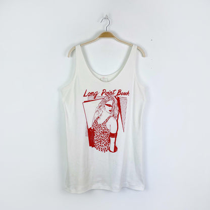 vintage 80s long point beach tank