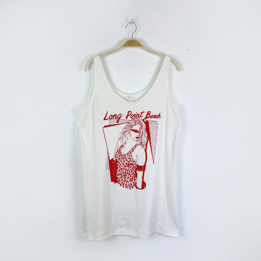vintage 80s long point beach tank