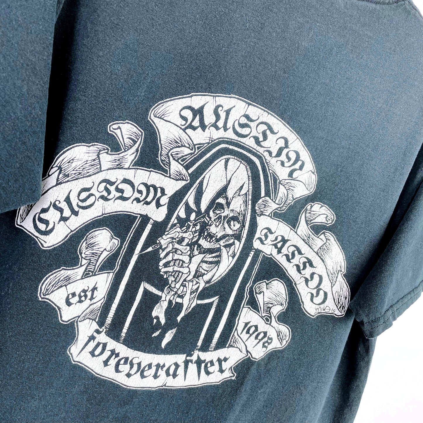 vintage 90s austin texas oracle tattoo tee - medium