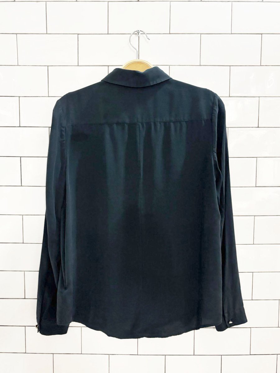 ted baker 100% silk button down blouse - good market thrift store