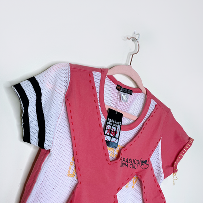 nwt deadstock parasuco denim cult mesh tee