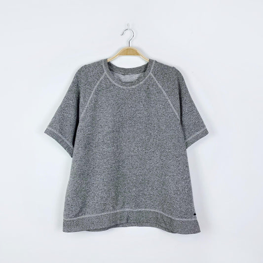 roots salt & pepper sweatshirt tee - size large