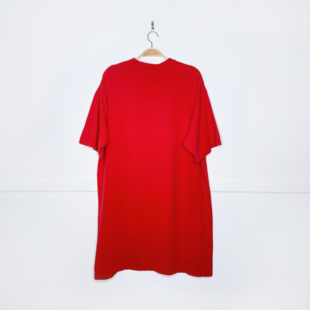 vintage 90s made in usa dozin' reindeer t-shirt dress