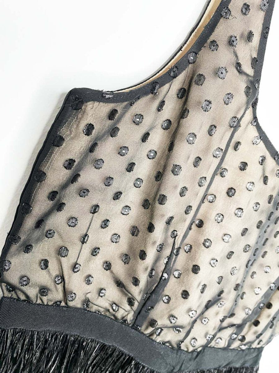 temperance ostrich feather skirt cocktail mini dress - good market thrift store