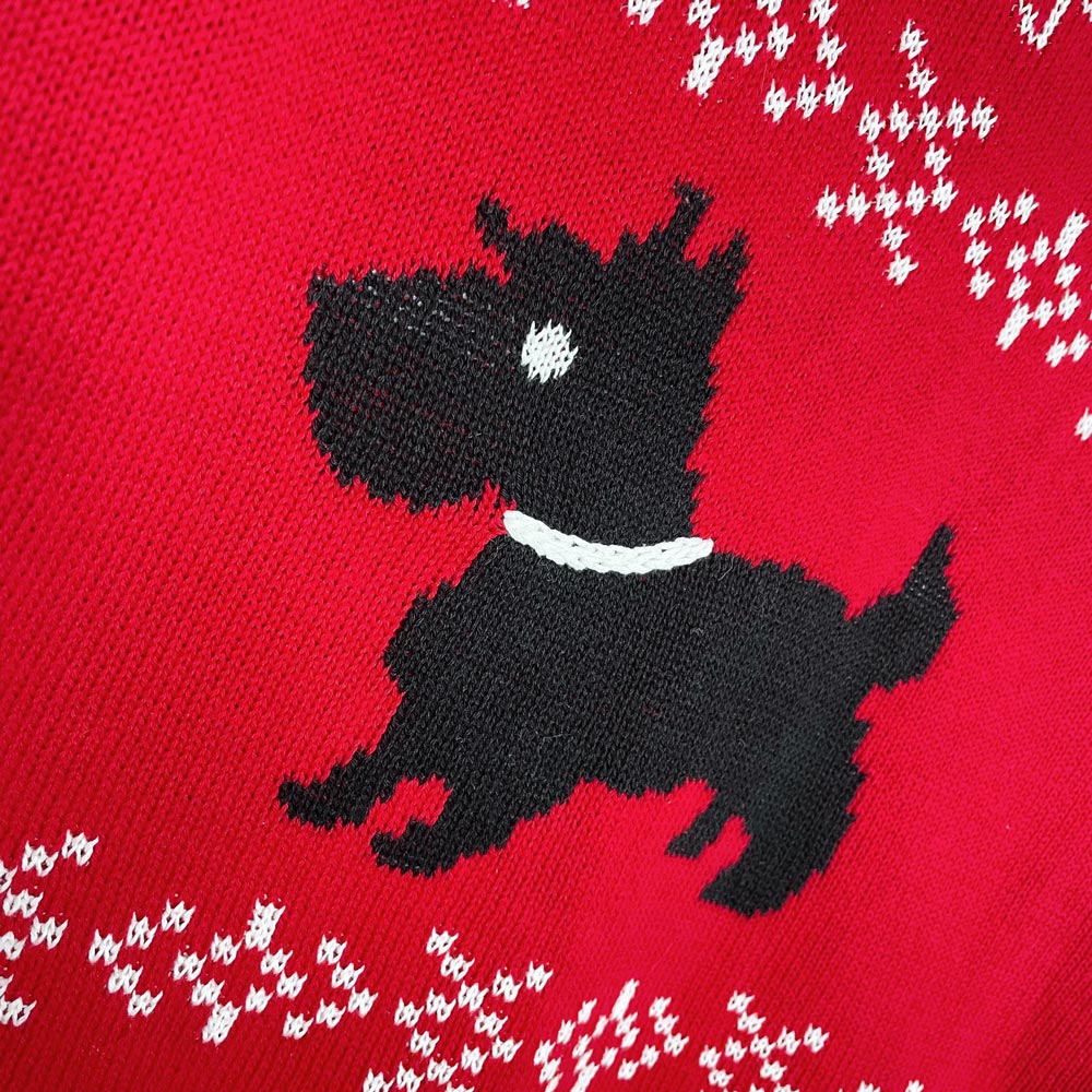 vintage liz claiborne holiday scottish terrier knit