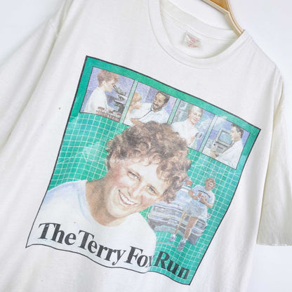 vintage 80s terry fox run graphic tee