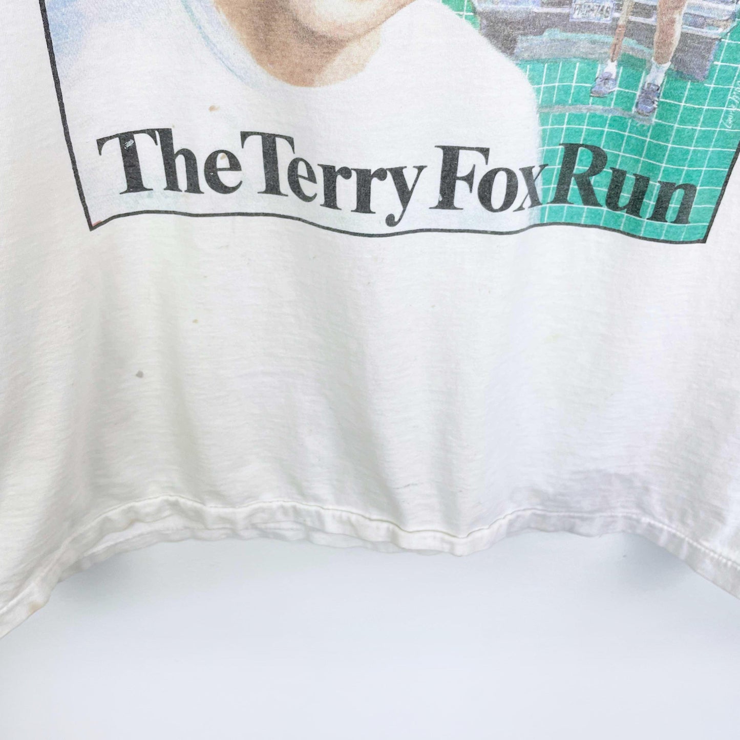 vintage 80s terry fox run graphic tee
