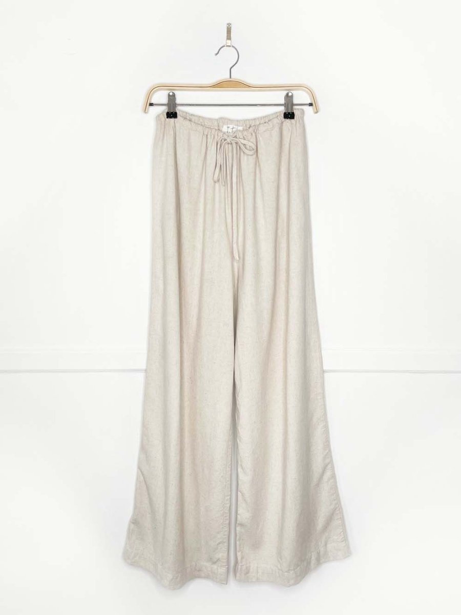 the native one linen - blend wide leg pants - good market thrift store