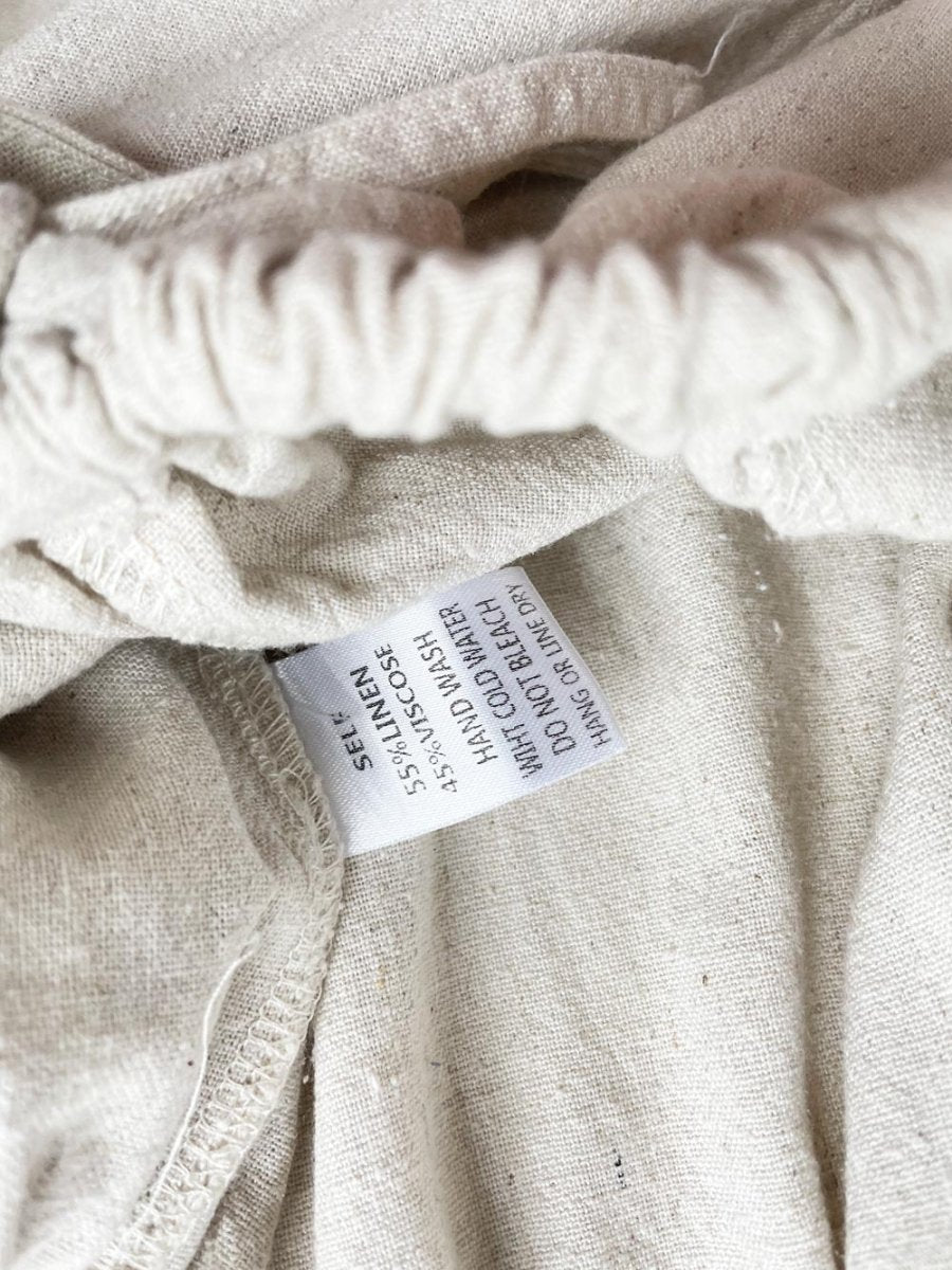 the native one linen - blend wide leg pants - good market thrift store