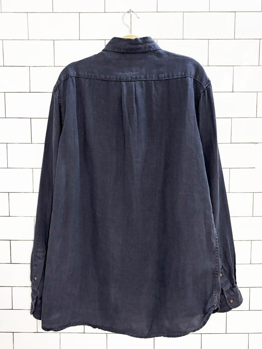 the new envy 100% linen button down shirt - good market thrift store