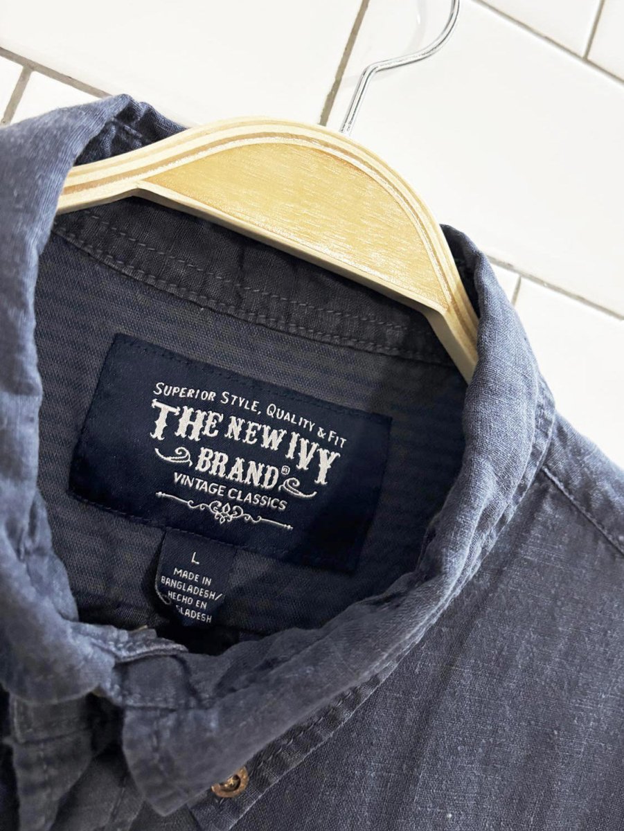 the new envy 100% linen button down shirt - good market thrift store