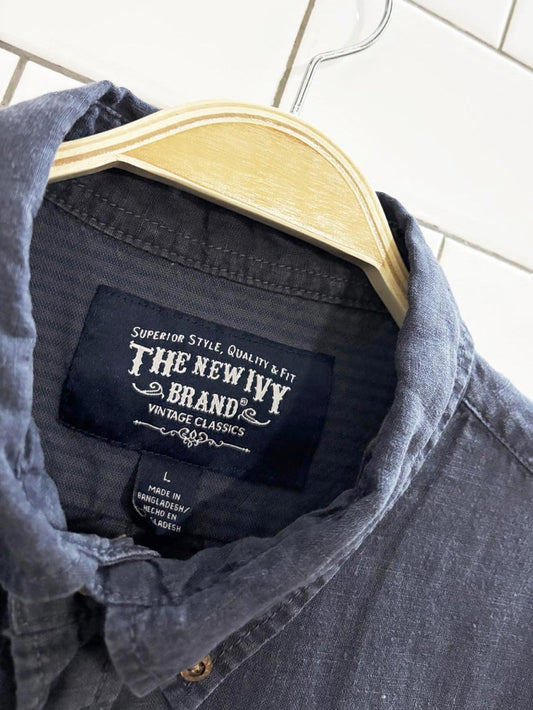 the new envy 100% linen button down shirt - good market thrift store