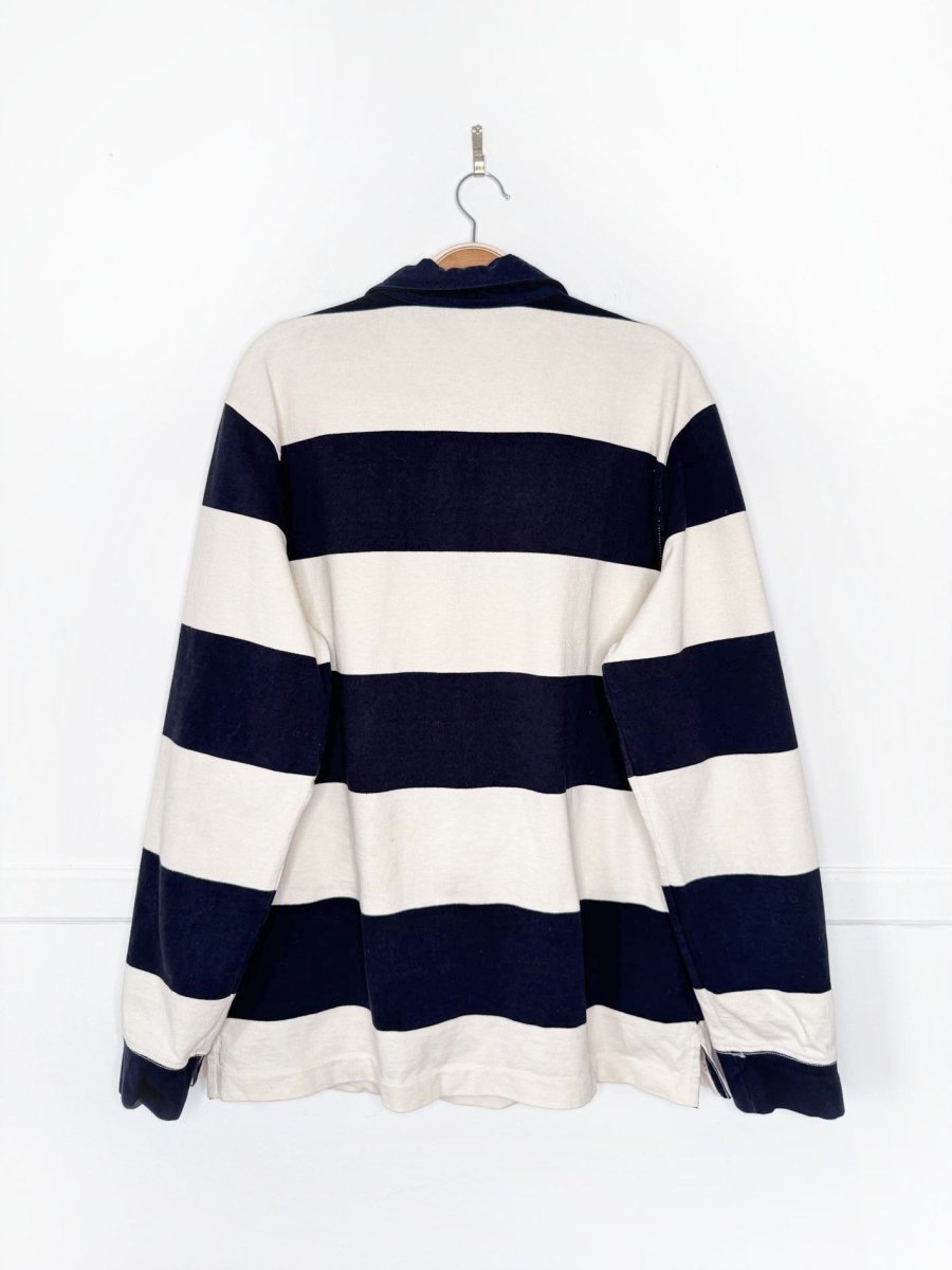 the north face rugby striped long sleeve shirt - good market thrift store