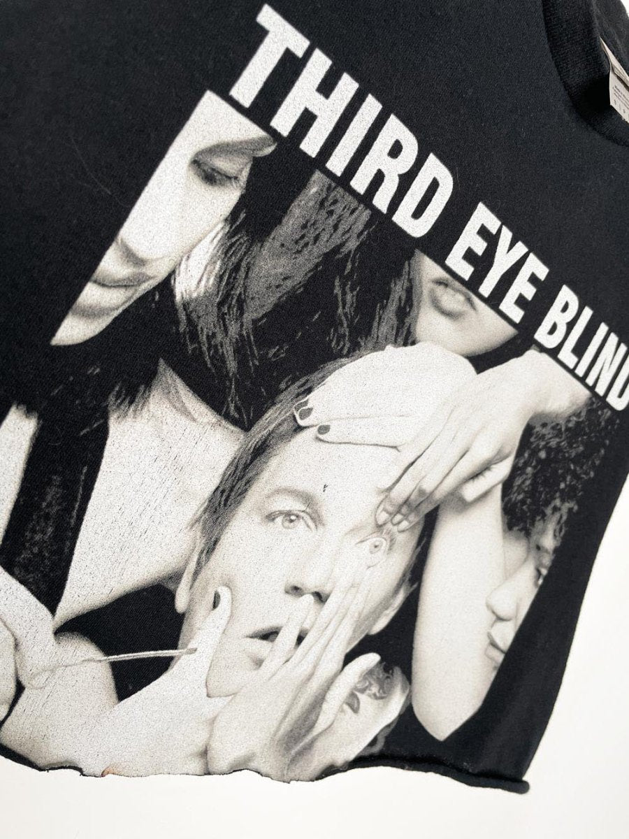 third eye blind cropped sleeveless tee | rework - good market thrift store