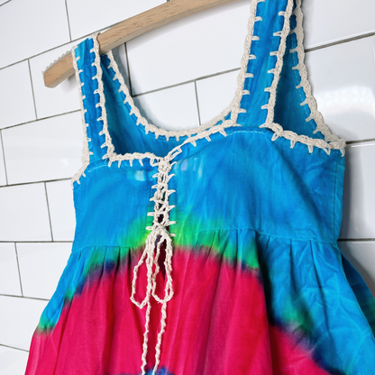 vintage handmade tie dye sundress - size 6