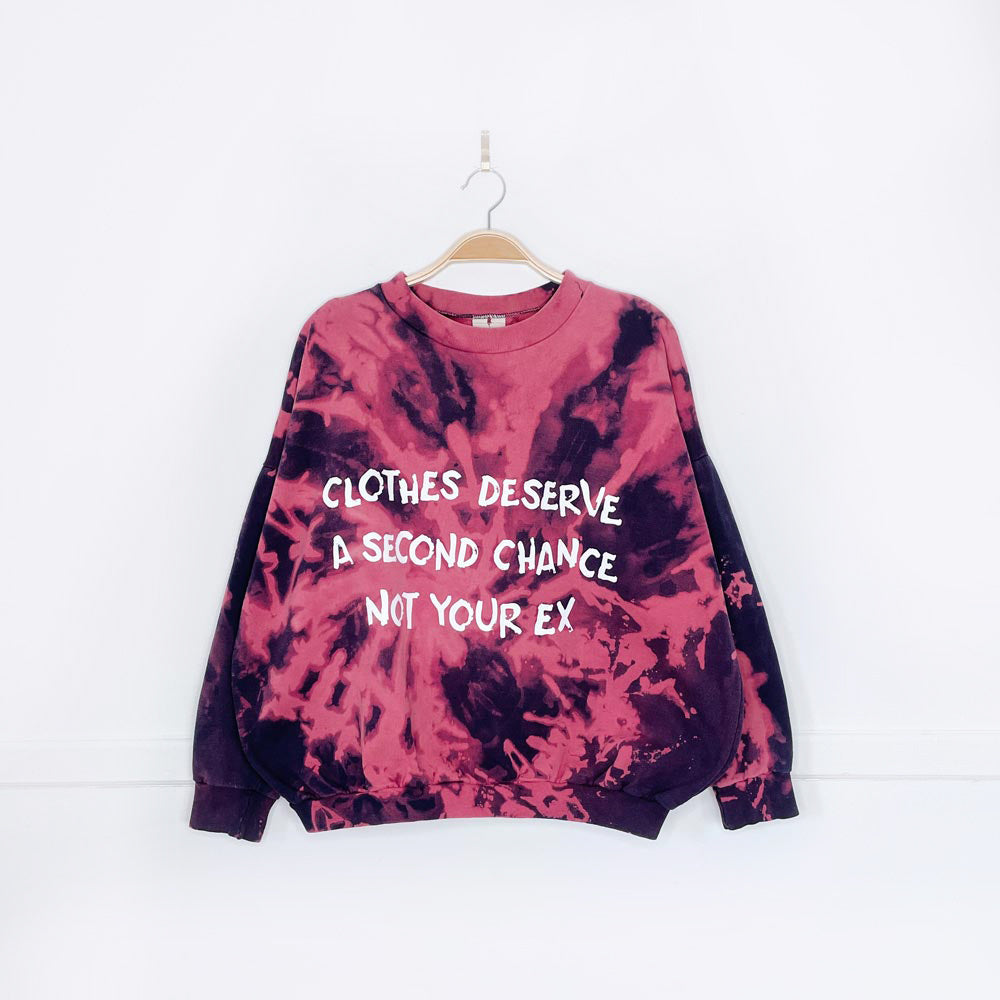 vintage x earth activist tie dye boxy crew