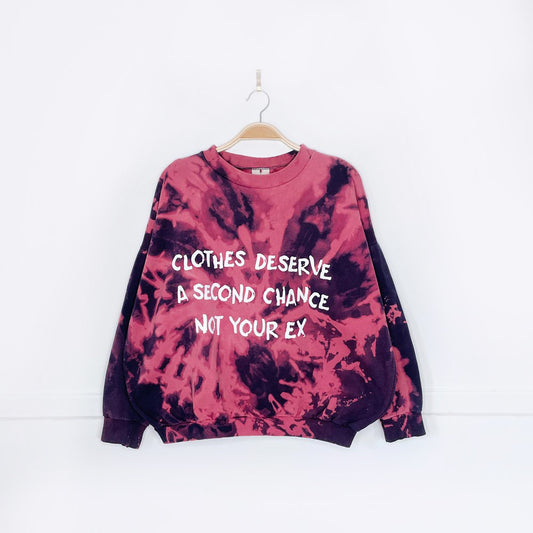 vintage x earth activist tie dye boxy crew