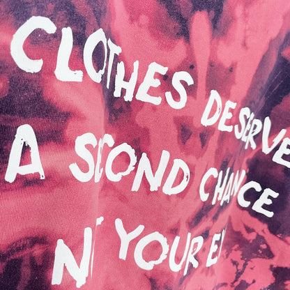 vintage x earth activist tie dye boxy crew