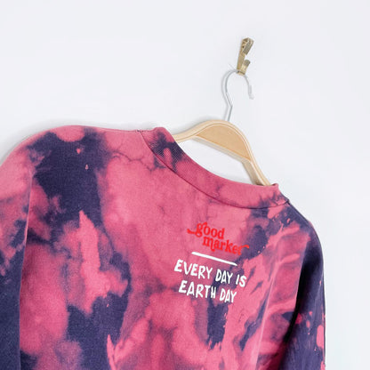 vintage x earth activist tie dye boxy crew