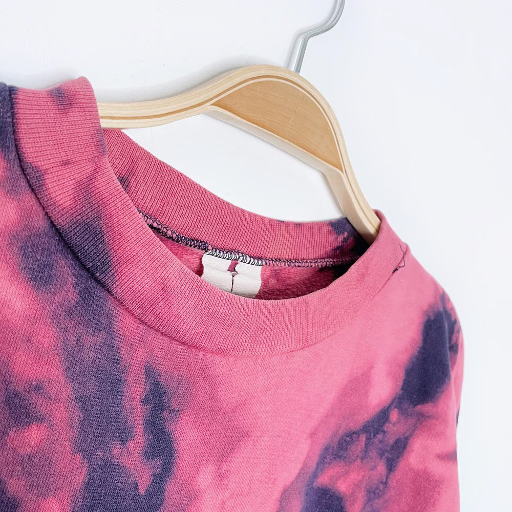 vintage x earth activist tie dye boxy crew