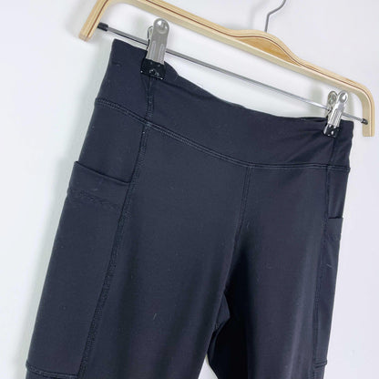 ivivva black cropped tights - size 12