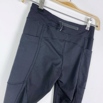 ivivva black cropped tights - size 12