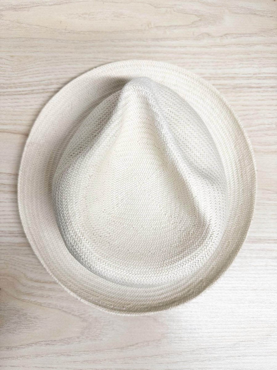 tilley shantung straw drawstring fedora travel hat | made in Canada - good market thrift store