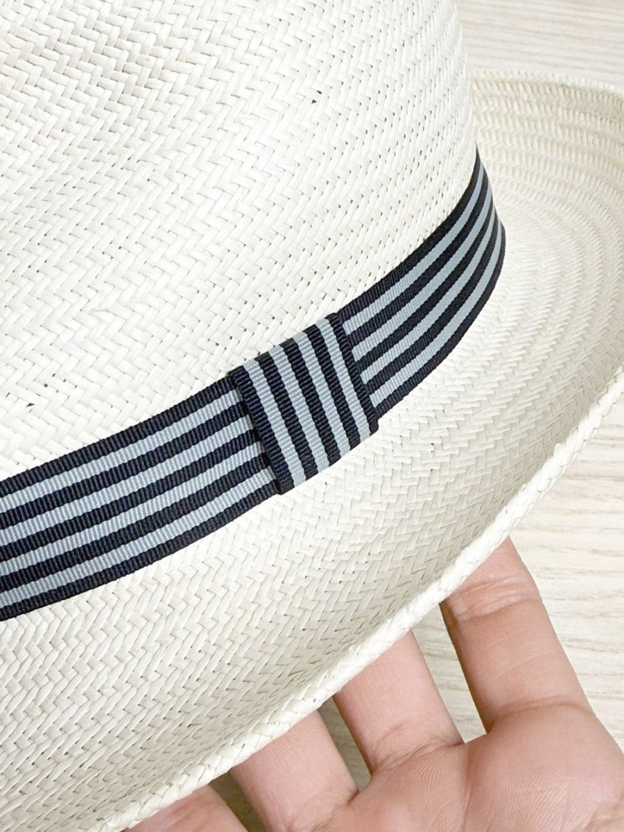 tilley shantung straw drawstring fedora travel hat | made in Canada - good market thrift store