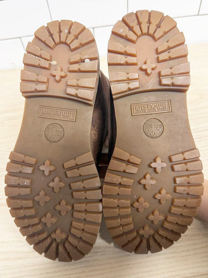 timberland shearling fold down lace up waterproof boots - good market thrift store