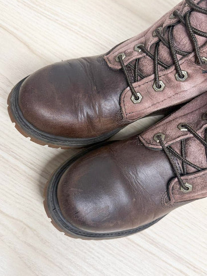 timberland shearling fold down lace up waterproof boots - good market thrift store