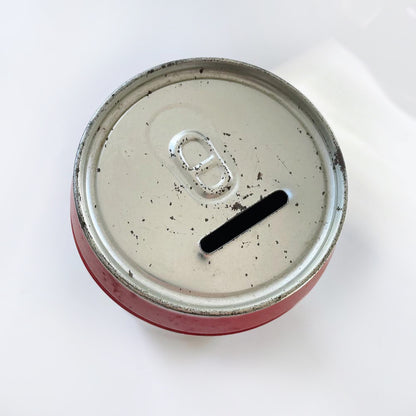 vintage coca cola christmas santa tin piggy bank