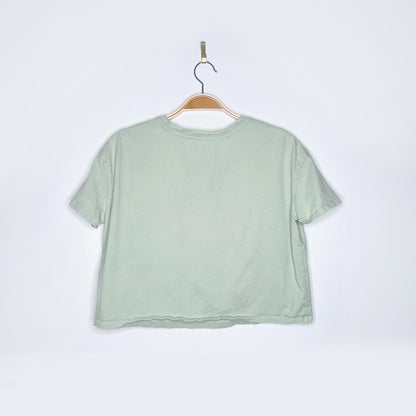 tlc no scrubs reprint crop tee