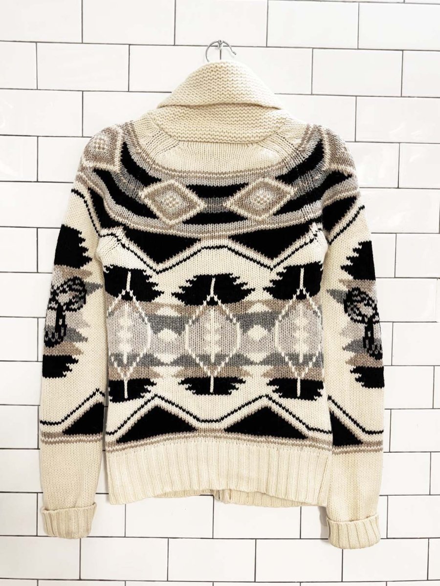 tna 100% lambswool chunky knit cowichan sweater | aritzia - good market thrift store