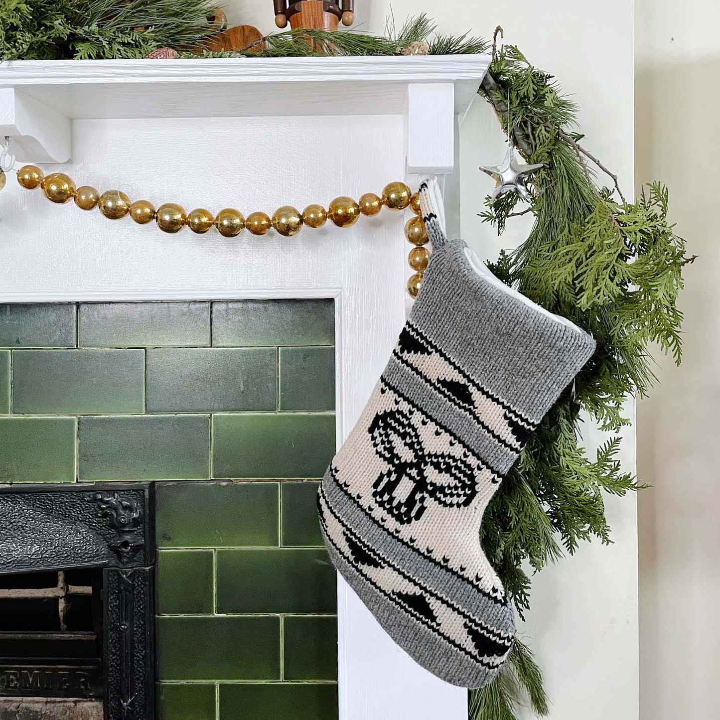 handmade tna sweater knit stocking