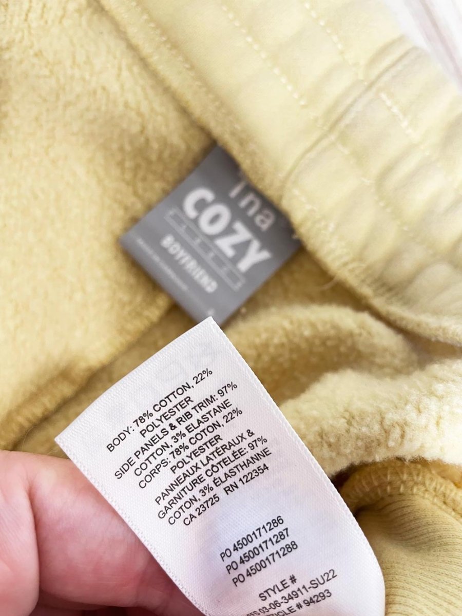 tna cozy boyfriend sweatpant lounge short | aritzia - good market thrift store