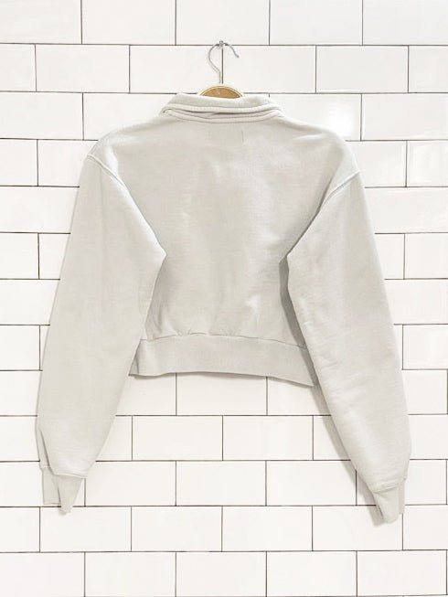 tna cropped half zip fleece sweatshirt | aritzia - good market thrift store